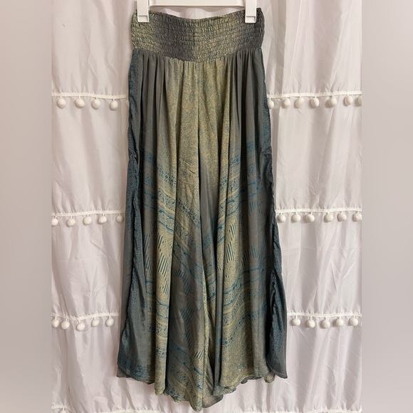 EARTHBOUND Pants - Earthbound Trading Co. Hippie Extra Wide Leg Flowy Bohemian Style Pants Small